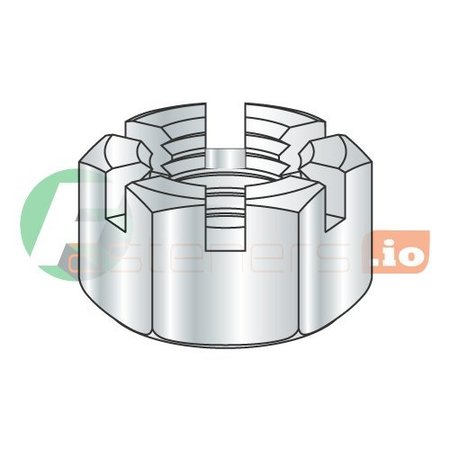 Hex Nut, 5/8-18, Steel, Zinc Plated, 35/64 In Ht, 250 PK